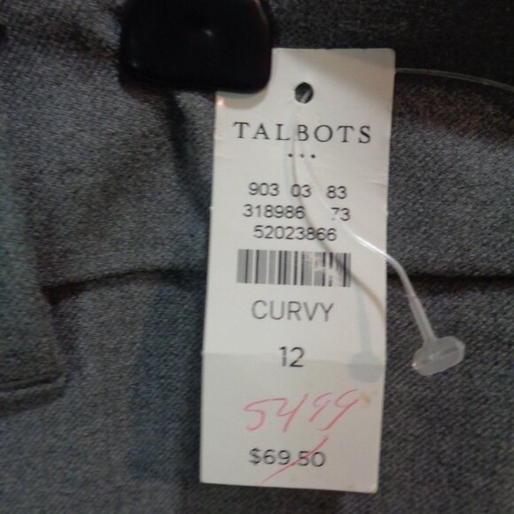 NWT Talbots Curvy Gray Career Pants Dress Slacks - Picture 3 of 9
